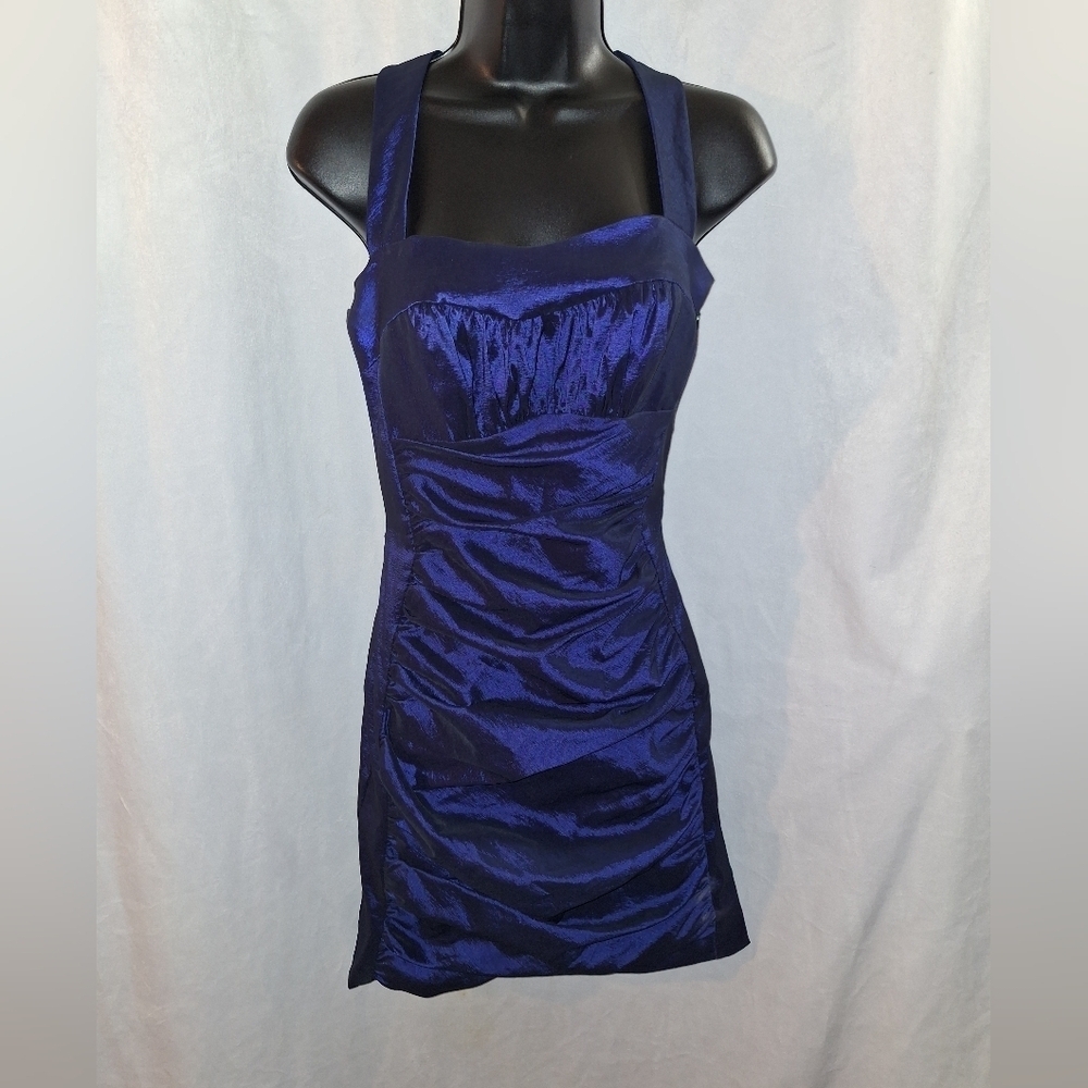 Jessica McClintock Navy Mini Dress
